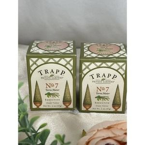 Lot of 2 Trapp No 7 Votive Candles 2 Oz Terra Mater Discontinued